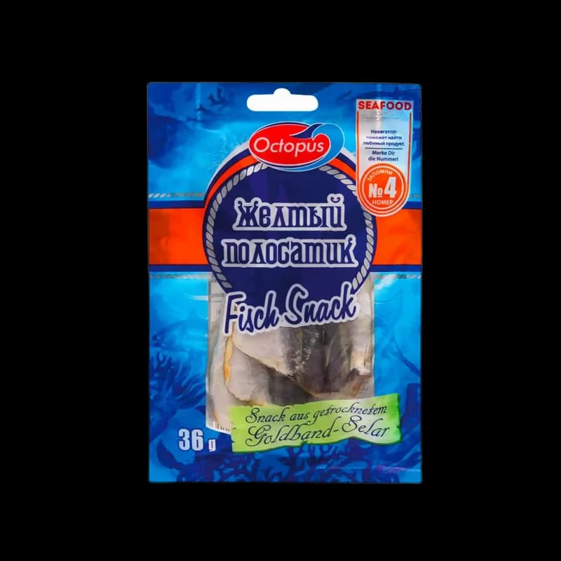 Oktopus  Kranas žlutopásý (stavrida), 36g / 25ks