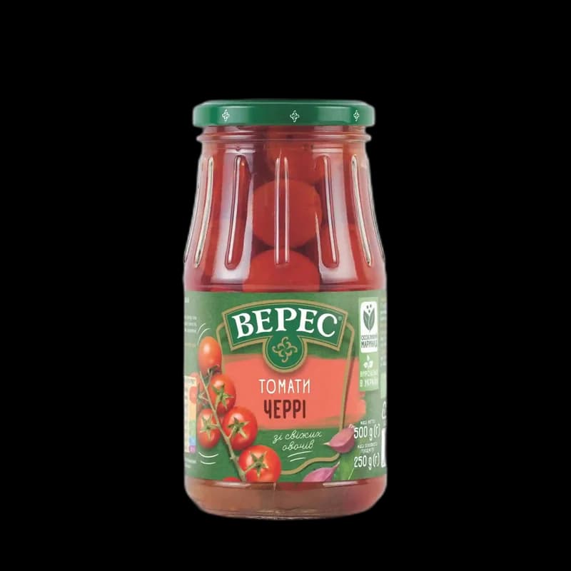 TM Veres Marinované cherry rajčata, 440 g/ 12ks