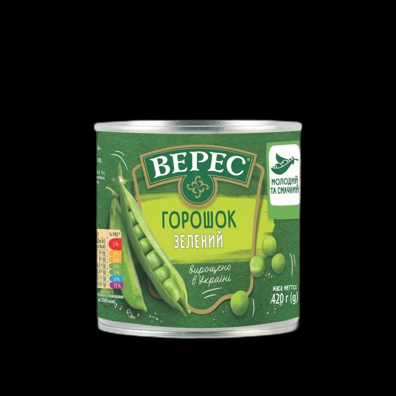 TM Veres Zelený hrášek 420g/ 12ks
