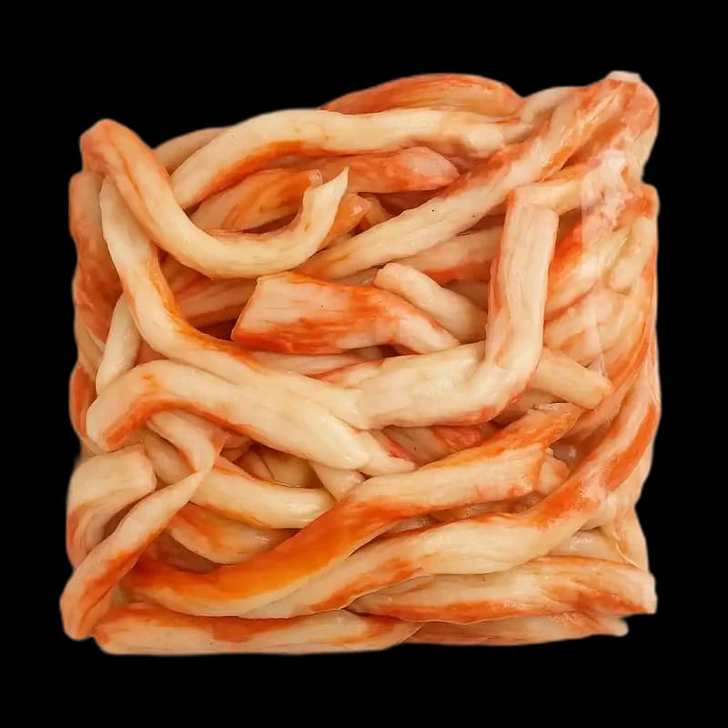 Global  Kalmary sušené s příchutí kraba, nakrájené, 1 kg