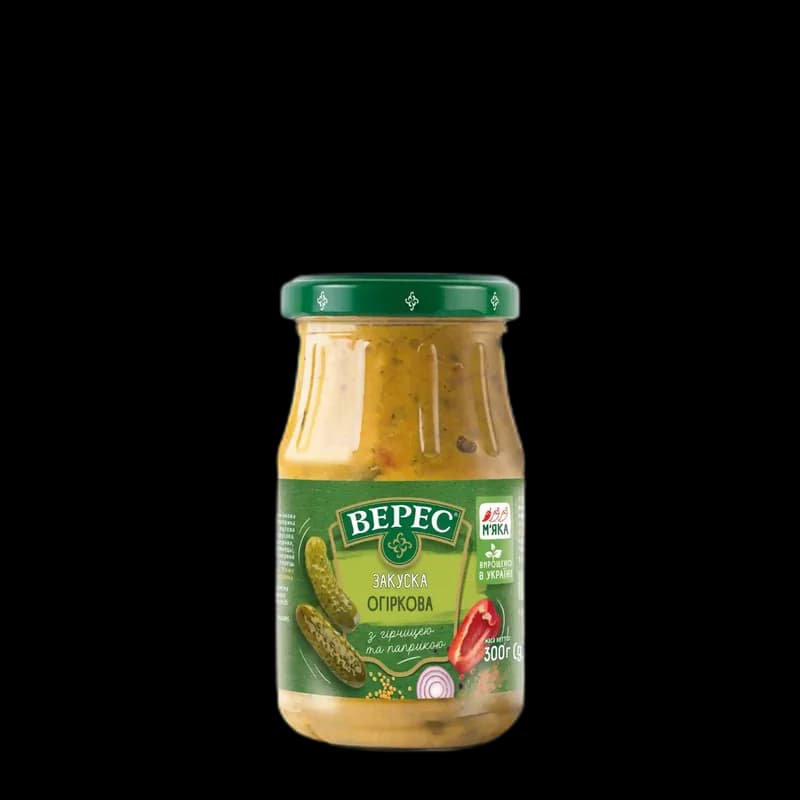 TM Veres Předkrm okurkový s hořčicí a paprikou 300 g/ 12ks