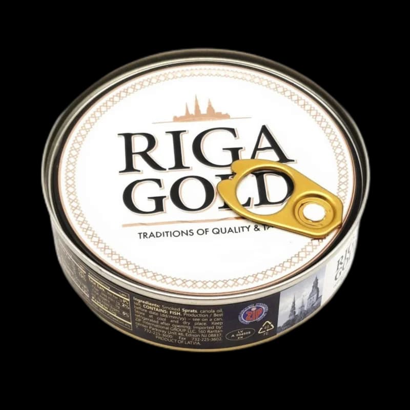 Riga Gold Šproty uzené v oleji, pleh 160g/36ks