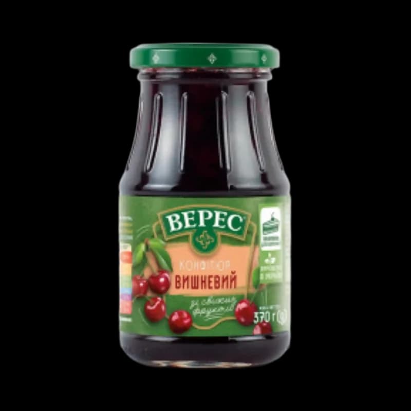 TM Veres Konfitura višňová, 370 g/12 ks