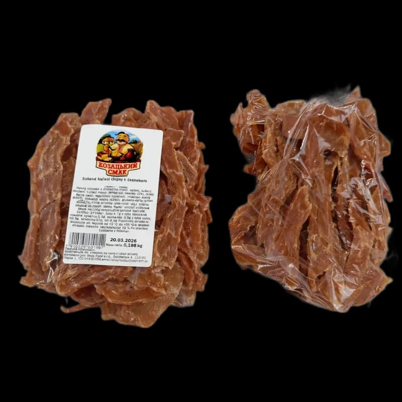 KS Sušené kuřecí chipsy s česnekem ±150g