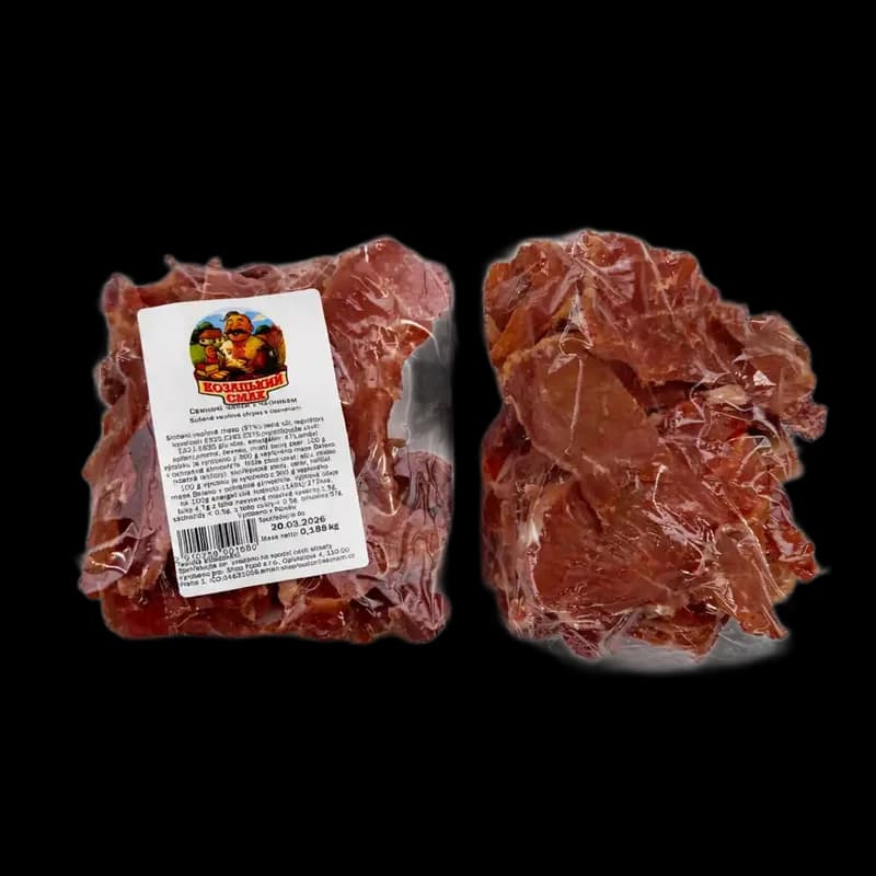 KS Sušené vepřové chipsy s česnekem ±150g
