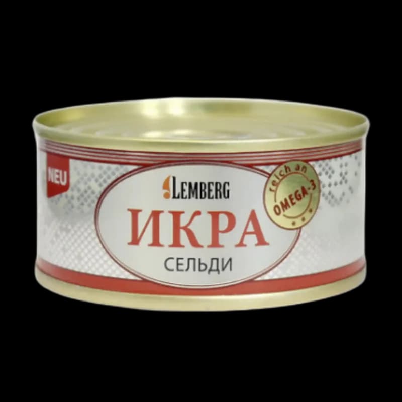 Lemberg Sleďový kaviár, plech 100 g/36 kus