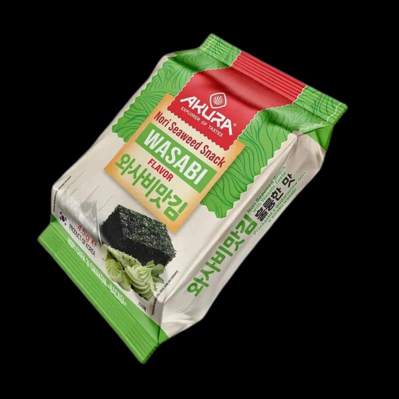 Nori snack s příchutí wasabi, 4,5 g/ 72  ks