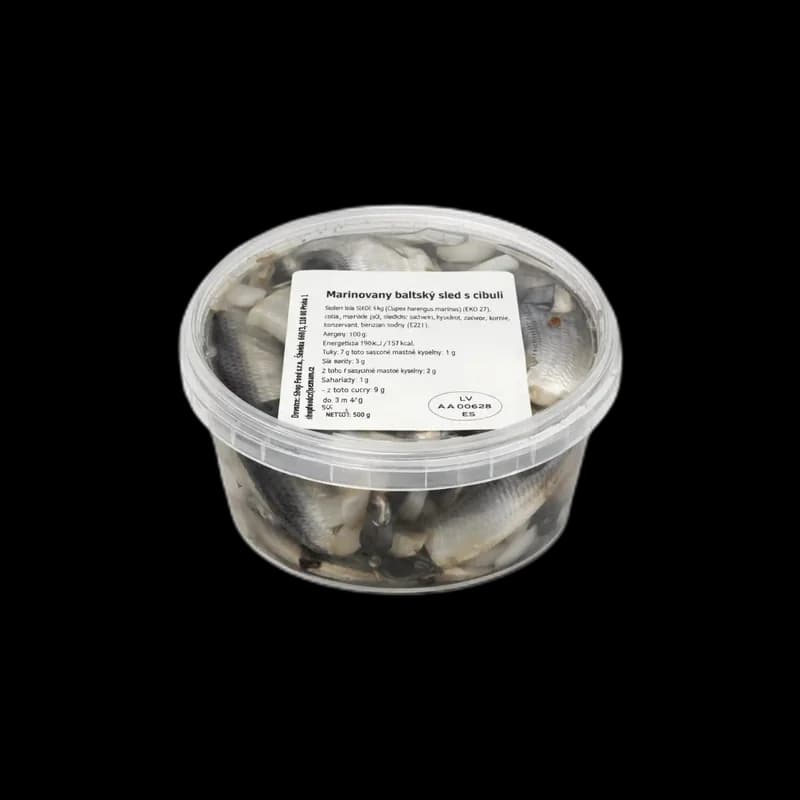 O Baltský sleď v marinádě s cibulí, 500 g/12ks