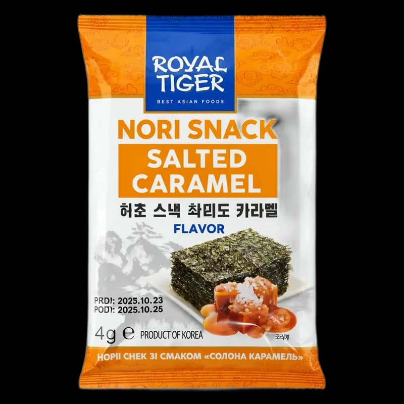 Nori snack „Slaný karamel“, 4g/ 72 k